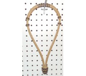3/8" 16 Plait Rawhide Bosal With Leather Accent