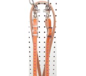 Russet Leather Roping Reins With Pink Spots
