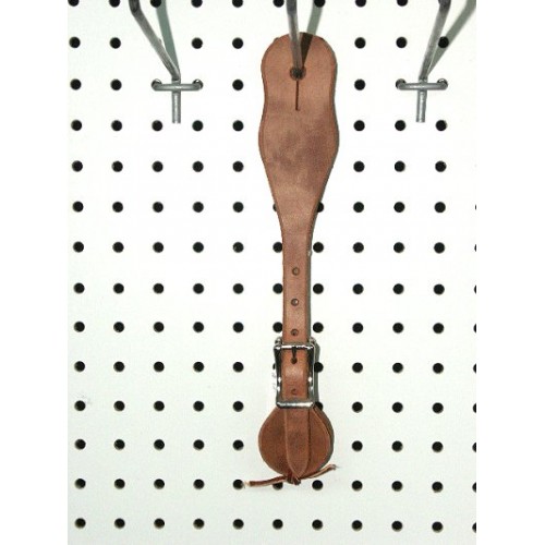 Plain Harness Leather Straight Style Spur Straps